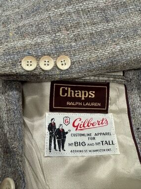 Vintage Chaps Ralph Lauren Wool Blend Blazer – Size 42 Extra Tall Made in Canada